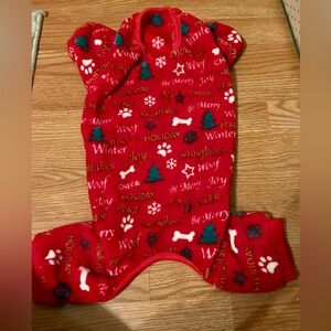 Dog Christmas pjs size large